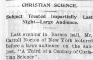 Cornell Daily Sun headline “Cornell Daily Sun, April 3, 1901”